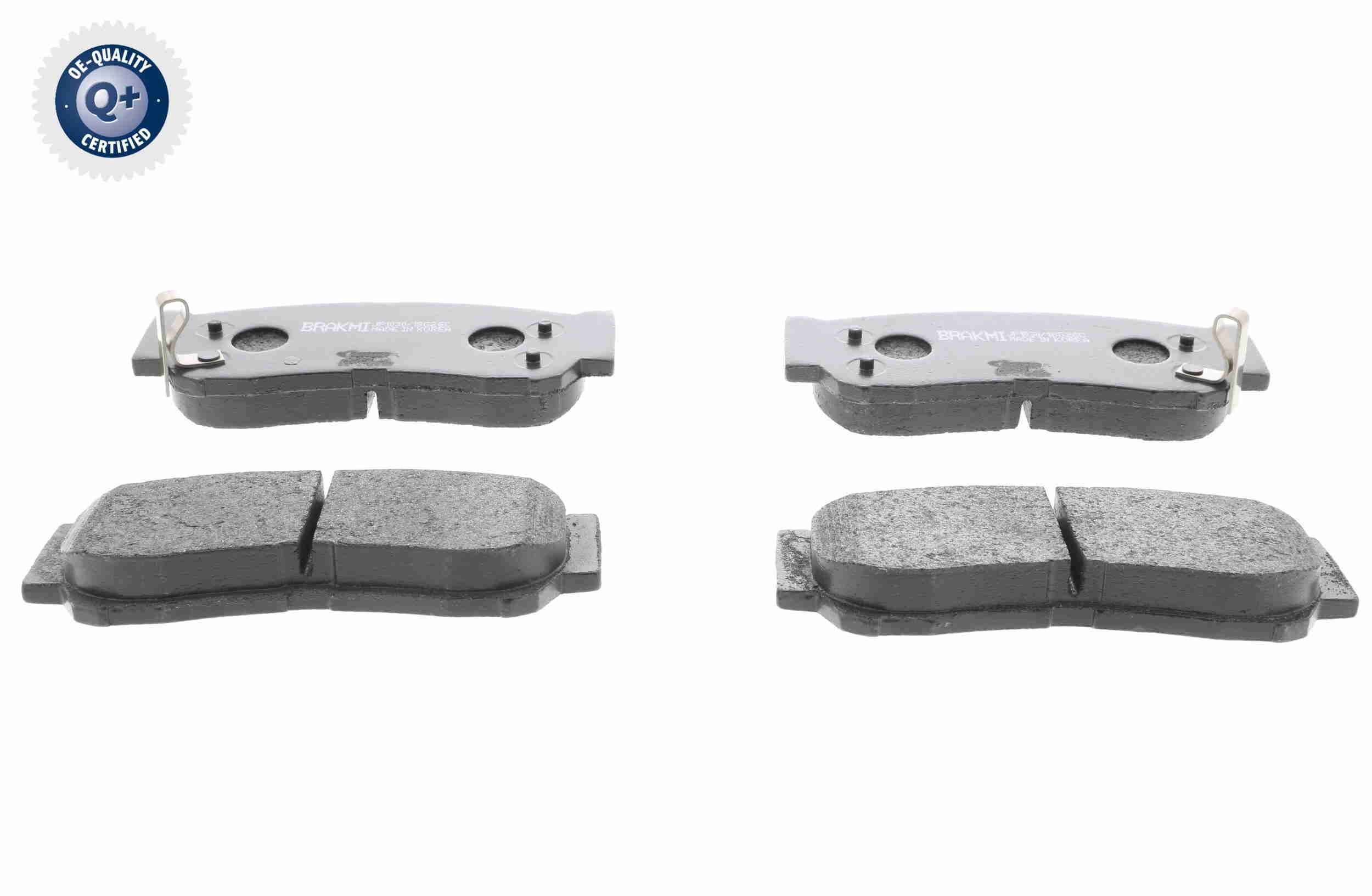 ACKOJA Rear Axle Height: 49mm, Width: 117mm, Thickness: 15mm Brake pads A52-2104 buy