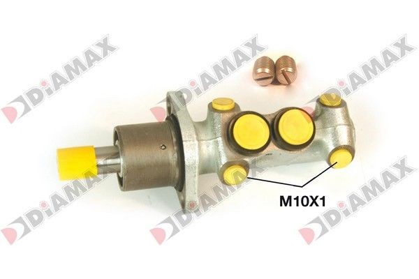 Brake master cylinder DIAMAX Piston Ø: 20,64 mm, Grey Cast Iron, 10 X 1 (4) - N04013