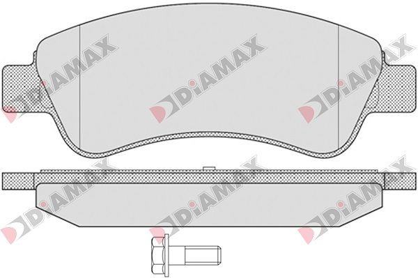 DIAMAX N09003 Brake pad set 1646186180