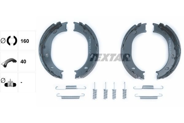 Original TEXTAR 98101 0551 1 4 Handbrake brake pads 91055100 for DODGE NITRO