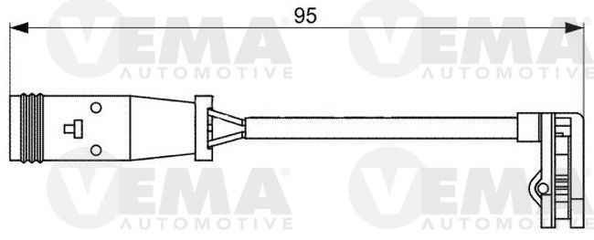 VEMA 117489 Brake pad wear sensor A 6395401517