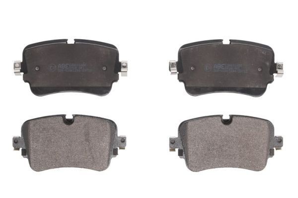 ABE C2A011ABE Brake pad set Rear Axle, Low-Metallic, prepared for wear indicator