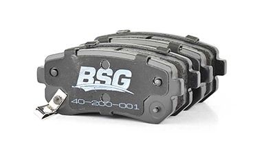 Brake pad kit BSG Rear Axle, with acoustic wear warning - BSG 40-200-001