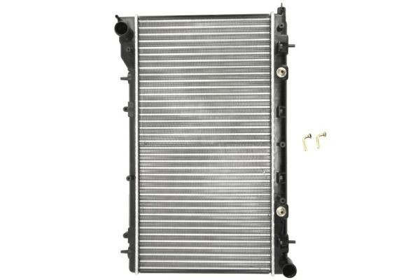 THERMOTEC Aluminium, Plastic, for vehicles with/without air conditioning, 360 x 688 x 23 mm, Manual-/optional automatic transmission, Mechanically jointed cooling fins Radiator D77009TT buy