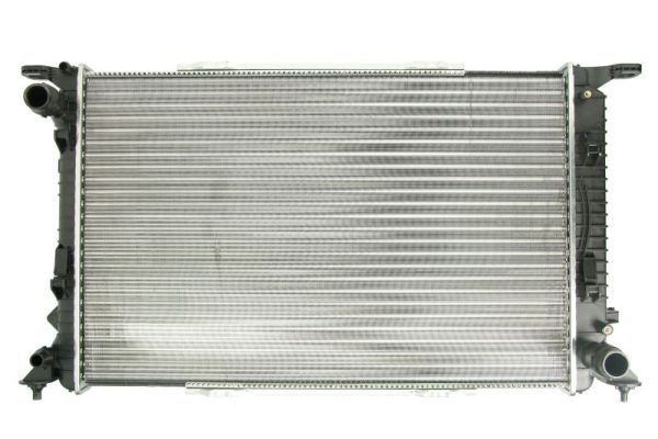 THERMOTEC D7A040TT Engine radiator Aluminium, for vehicles with air conditioning, 720 x 470 x 34 mm, Manual Transmission, Mechanically jointed cooling fins