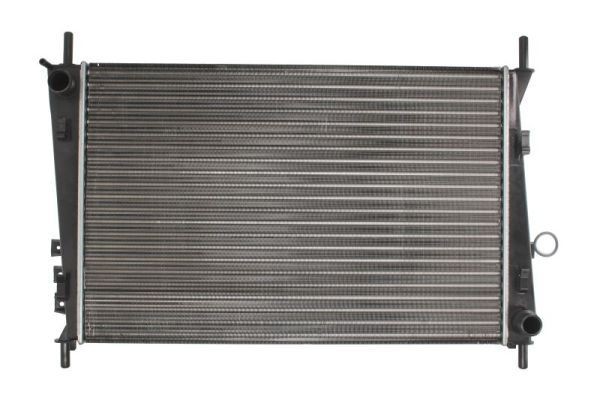 THERMOTEC D7J001TT Engine radiator Aluminium, Plastic, for vehicles with/without air conditioning, 620 x 415 x 34 mm, Manual-/optional automatic transmission, Mechanically jointed cooling fins