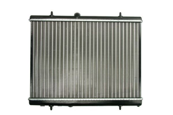 THERMOTEC D7P040TT Engine radiator Aluminium, 380 x 560 x 23 mm, Manual-/optional automatic transmission, Mechanically jointed cooling fins