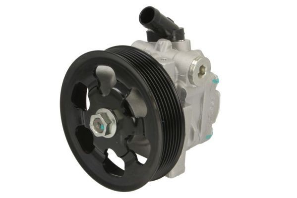 LAUBER 55.6199 Power steering pump Hydraulic, Number of ribs: 7, Belt Pulley Ø: 124 mm, black, without expansion tank
