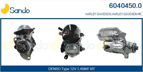 HARLEY-DAVIDSON DYNA Anlasser 12V, 1,40kW, Zähnez.: 10 SANDO 6040450.0