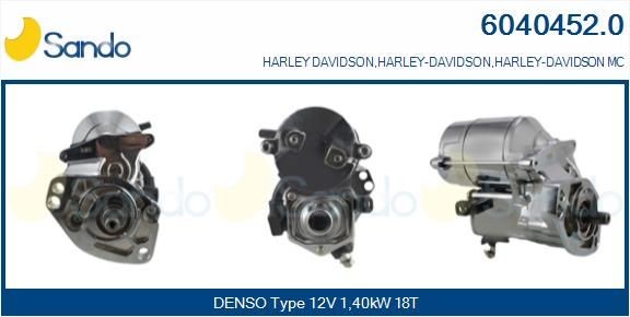 HARLEY-DAVIDSON DYNA Anlasser 12V, 1,40kW, Zähnez.: 18 SANDO 6040452.0