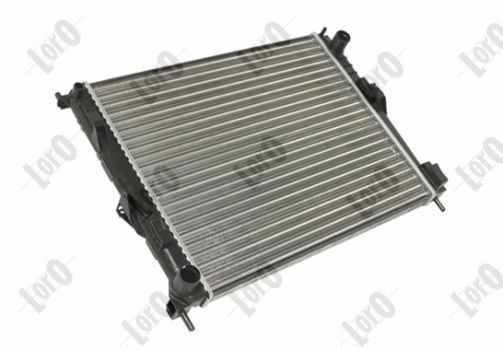 ABAKUS Aluminium, for vehicles without air conditioning, 495 x 416 x 24, 23 mm, Mechanically jointed cooling fins Radiator 042-017-0072 buy