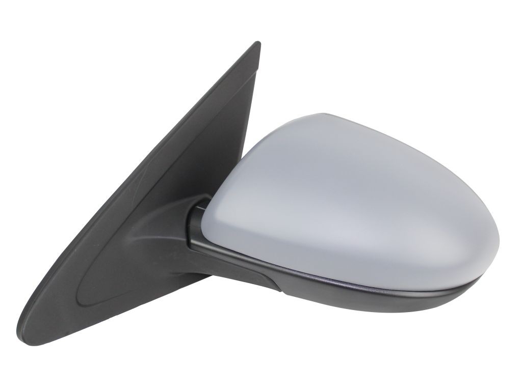 2321M03 ABAKUS Side mirror MAZDA Left, grey, primed, for electric mirror adjustment, Convex, Electronically foldable, for left-hand drive vehicles
