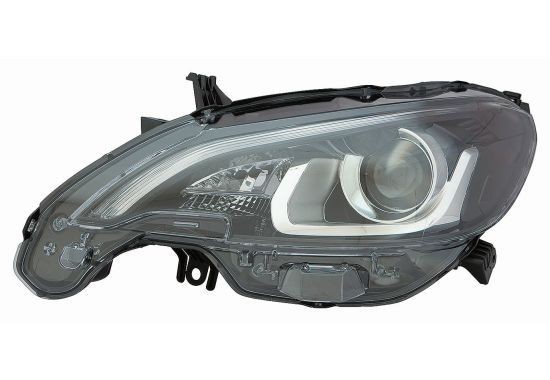 ABAKUS 550-1162L-LDEM2 Headlight Left, LED, HIR2, PY21W, without bulb holder, PX22d, BAU15s