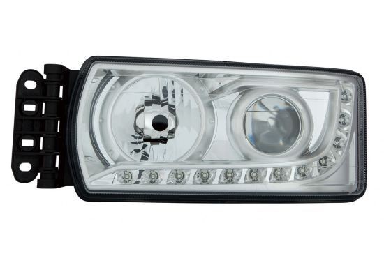 663-1110L-LDHE ABAKUS Headlight IVECO Left, D1S/H7, with daytime running light, without bulb holder, with LED, Pk32d-2, PX26d