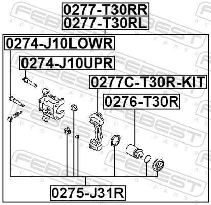 0277CT30RKIT Brake bracket FEBEST 0277C-T30R-KIT review and test