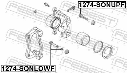 1274SONLOWF Brake caliper bolt FEBEST 1274-SONLOWF review and test