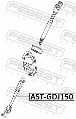 ASTGDJ150 Steering Shaft FEBEST AST-GDJ150 review and test