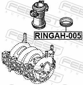 RINGAH005 Gasket, intake manifold FEBEST RINGAH-005 review and test