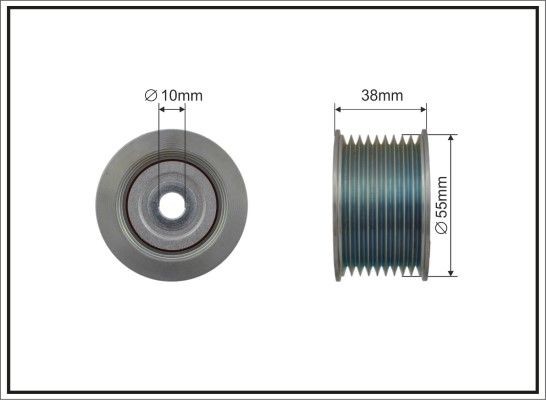 CAFFARO Ø: 55mm Deflection / Guide Pulley, v-ribbed belt 500428 buy