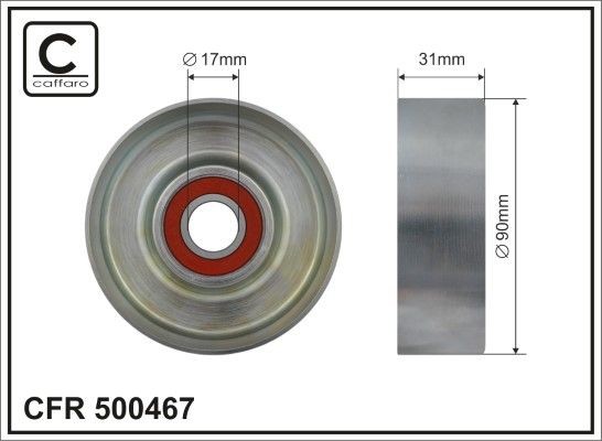 CAFFARO 500467 Tensioner pulley Ford Mondeo GBP 1.6 i 16V 90 hp Petrol 1996 price