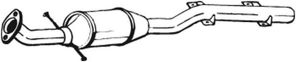 BOSAL 099-277 Catalytic converter Euro 3, with mounting parts