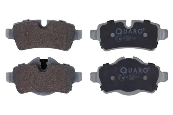 QP3516 QUARO für Verschleißwarnanzeiger vorbereitet Höhe 1: 49mm, Höhe 2: 39mm, Breite: 95,4mm, Dicke/Stärke: 17mm Bremsbelagsatz QP3516 günstig kaufen