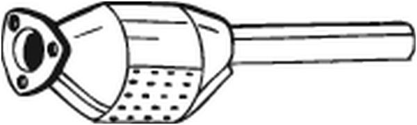 BOSAL 099-890 Catalytic converter Euro 1, Euro 2, with mounting parts