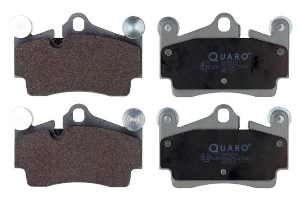 QUARO prepared for wear indicator, with counterweights Height: 73mm, Width: 112mm, Thickness: 16,7mm Brake pads QP5518 buy