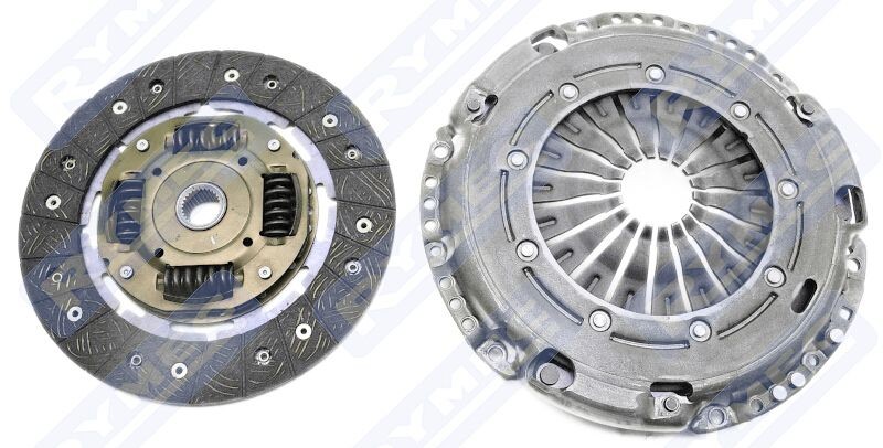 Clutch and flywheel kit RYMEC three-piece, with clutch release bearing, 225mm - JT1715