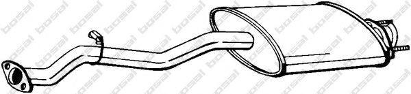 Original 278-649 BOSAL Middle exhaust LAND ROVER
