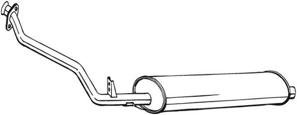 Mercedes-Benz Front Silencer BOSAL 284-369 at a good price