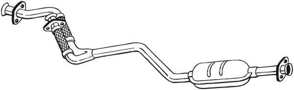 BOSAL 285-173 Front silencer MERCEDES-BENZ CLC in original quality