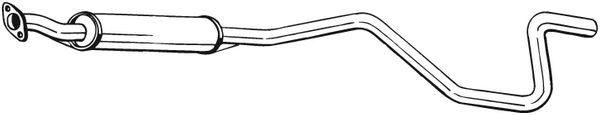 BOSAL 286-071 Middle silencer LAND ROVER 110/127 1983 in original quality