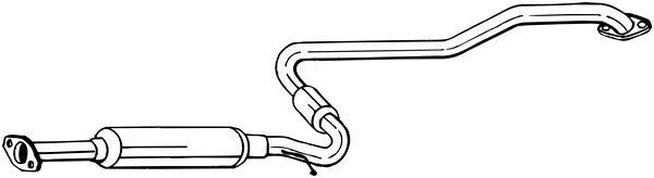 Original 286-133 BOSAL Middle exhaust pipe NISSAN