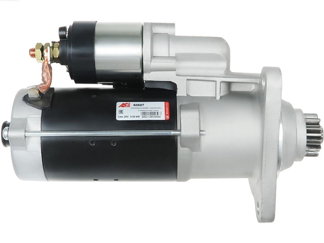 AS-PL Starter motors S0587 suitable for MERCEDES-BENZ Citaro (O 530)