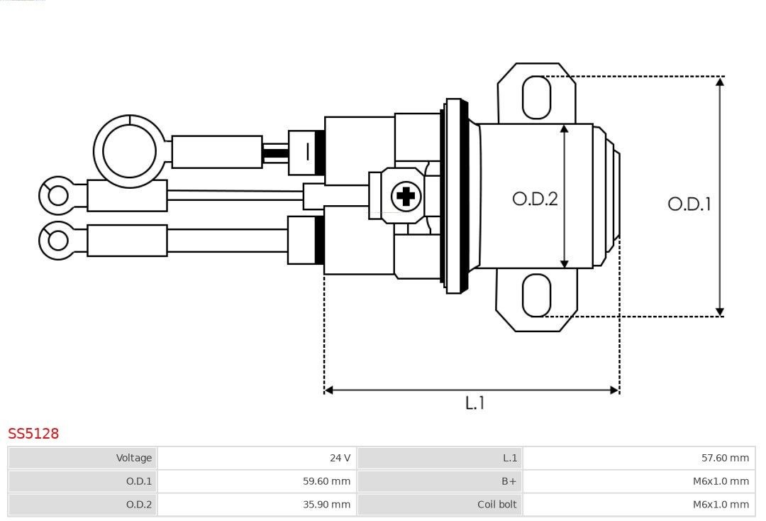 AS-PL SS5128 Starter motor solenoid