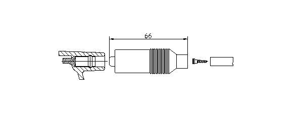 Plug, spark plug BREMI - 10223/1