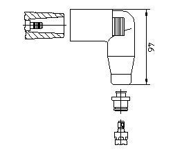 BREMI 13552A1 Plug, spark plug VW TRANSPORTER 1997 in original quality