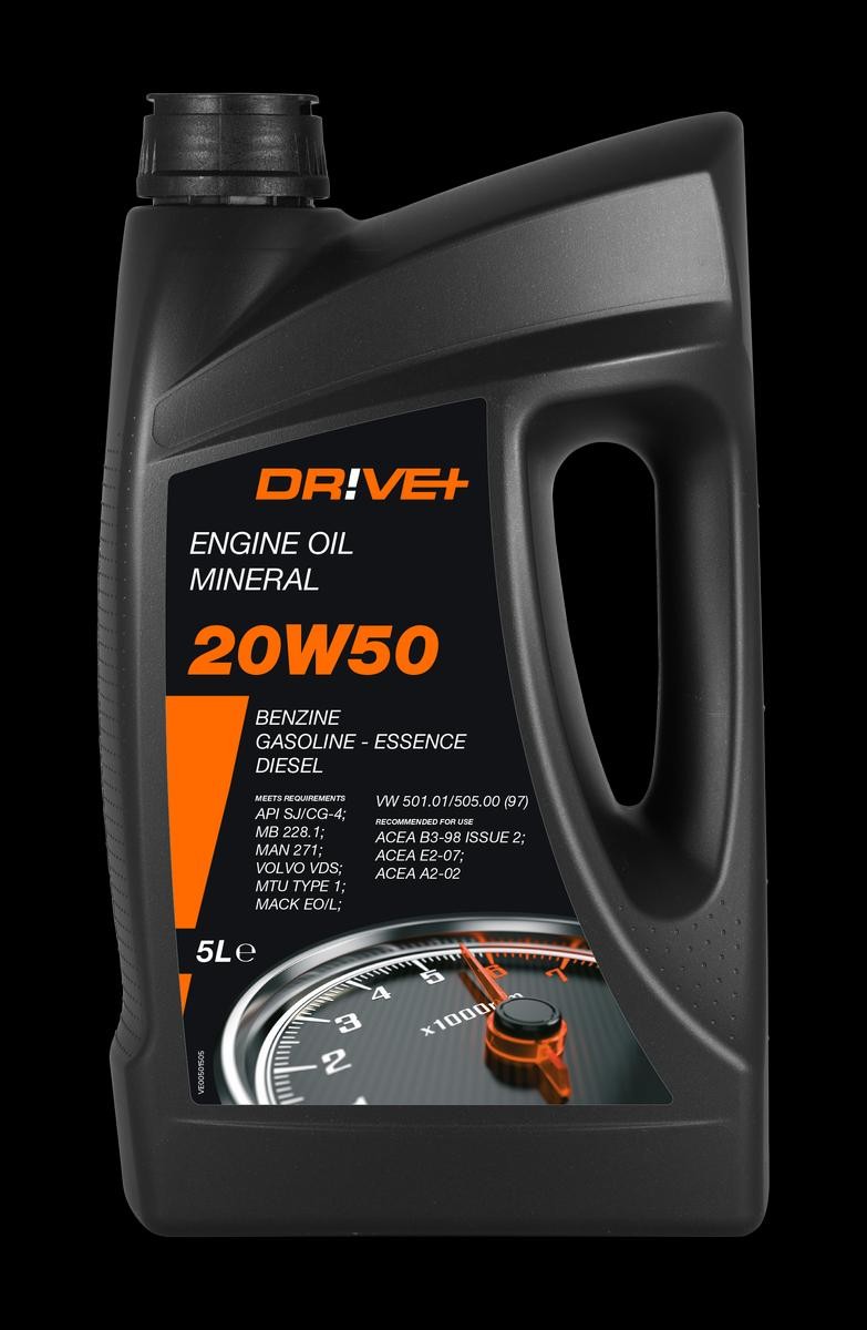 Engine oil Dr!ve+ 20W-50, 5l, Mineral Oil longlife DP3310.10.123