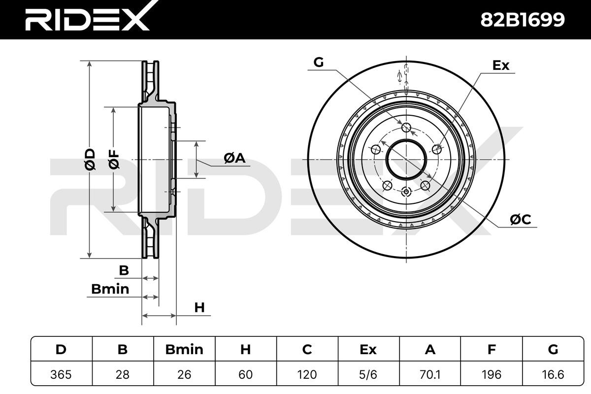 RIDEX Brake discs 82B1699 buy online
