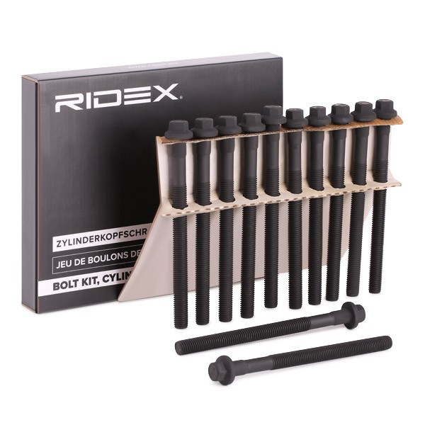 RIDEX 1217B0005 Bolt Kit, cylinder head Male Hex, Quantity: 12