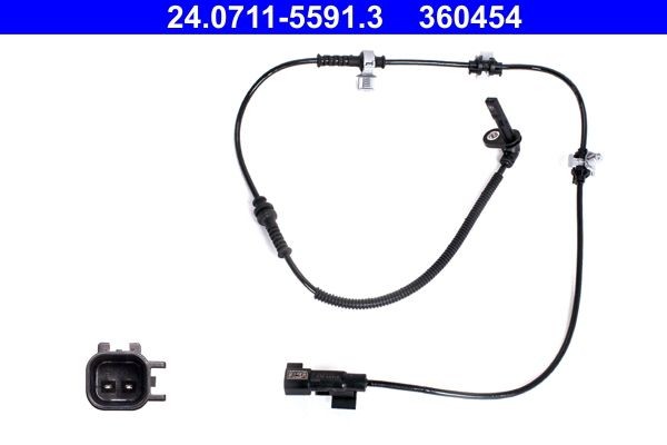 Original ATE 360454 ABS wheel speed sensor 24.0711-5591.3 for OPEL CORSA