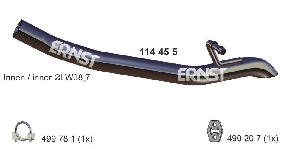 Great value for money - ERNST Exhaust Pipe 114455