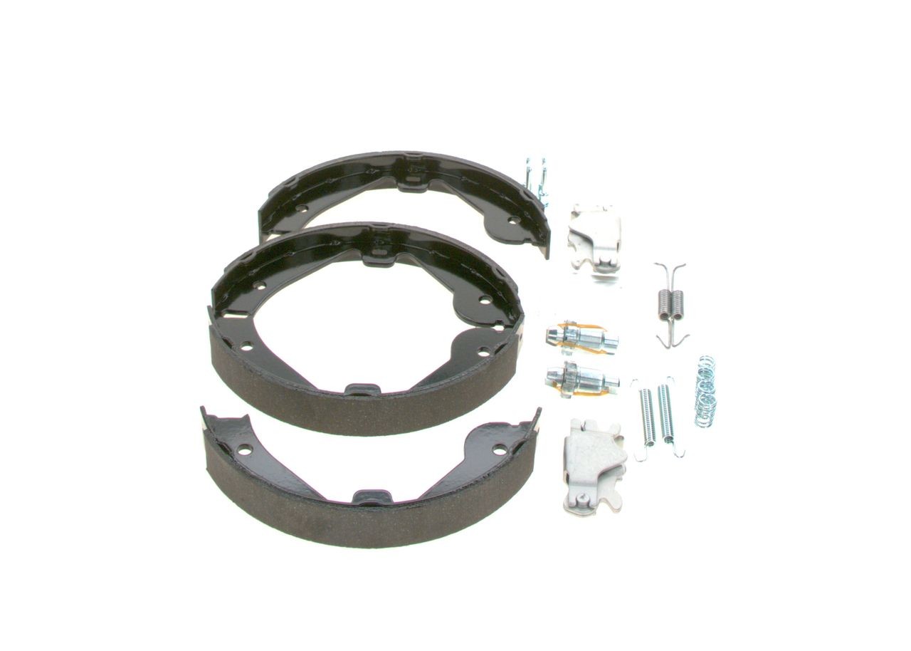 0204113829 Emergency brake shoes KF3829 BOSCH with accessories