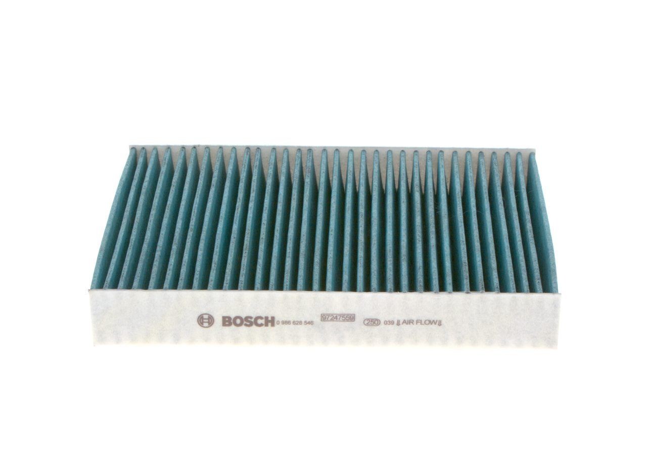 0986628546 Air con filter A 8546 BOSCH Activated Carbon Filter, 250 mm x 180 mm x 35 mm, FILTER+