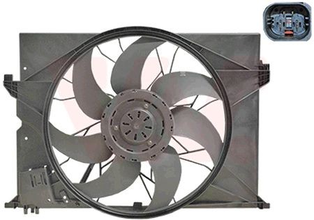 Original VAN WEZEL Air conditioner fan 3038746 for MERCEDES-BENZ E-Class