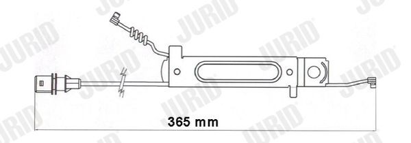 JURID 587075 Warnkontakt, Bremsbelagverschleiß für RENAULT TRUCKS Midlum LKW in Original Qualität