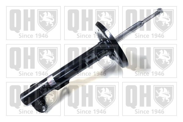 QUINTON HAZELL QAG878121 Shock absorber Front Axle, Gas Pressure, Twin-Tube, Suspension Strut, Damper with Rebound Spring, Top pin