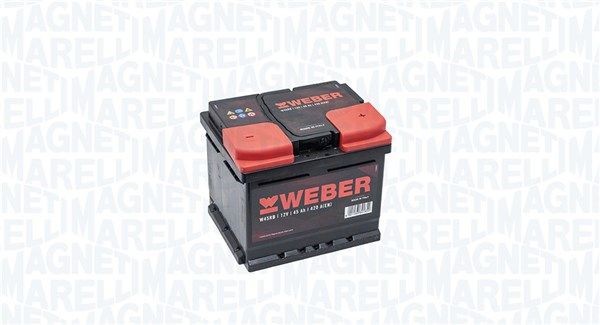 MAGNETI MARELLI WEBER 067045420001 Battery 12V 45Ah 400A B13 Maintenance free, with handles, without fill gauge