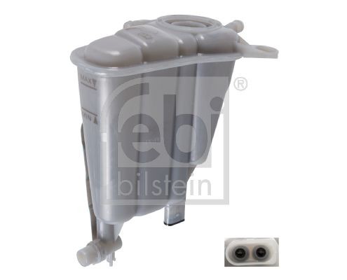 FEBI BILSTEIN 103428 Coolant expansion tank without lid, with heat shield, with sensor